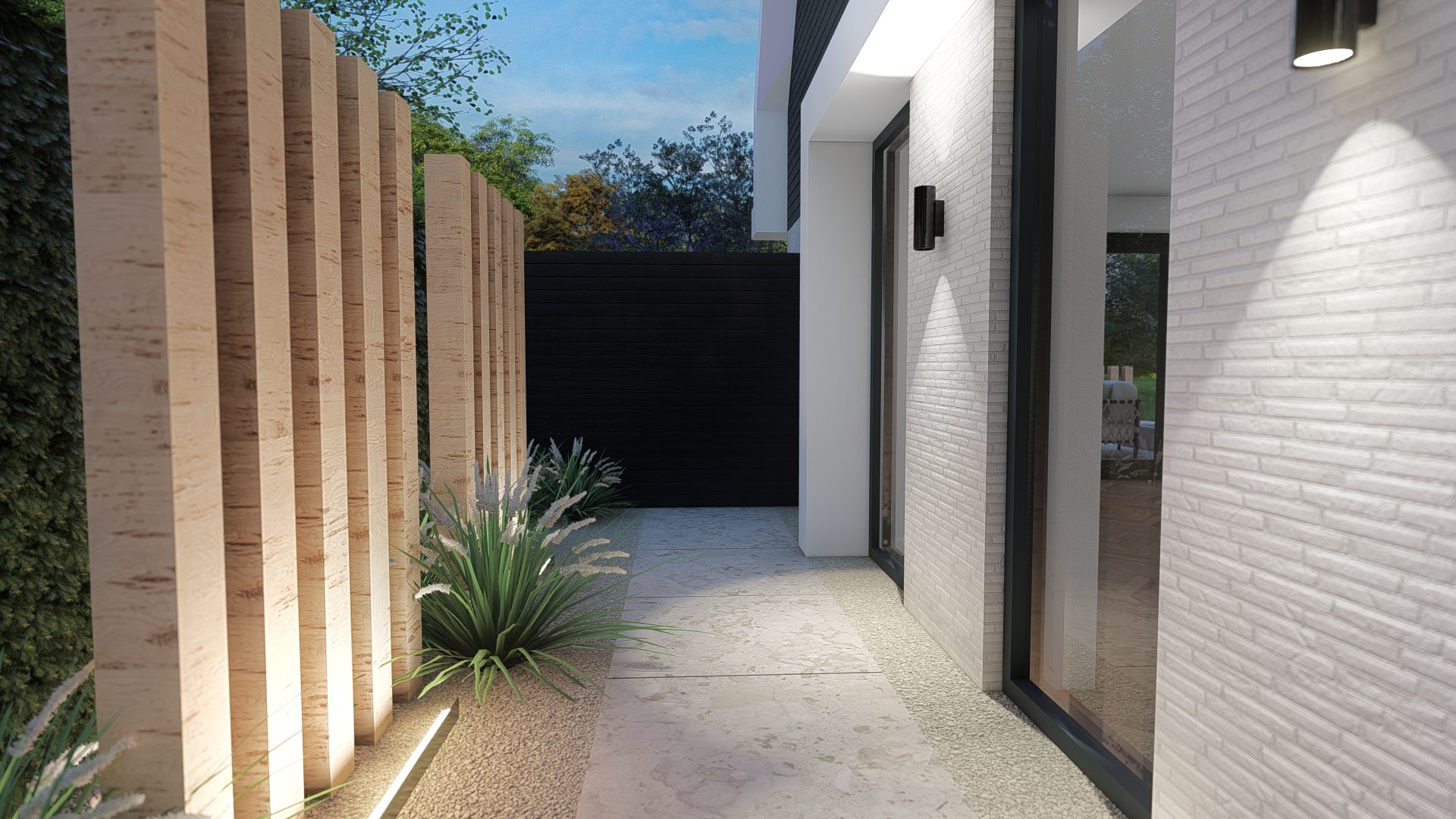 Strak minimalistisch tuinontwerp met poolhouse in Assendelft, Assendelft (9)