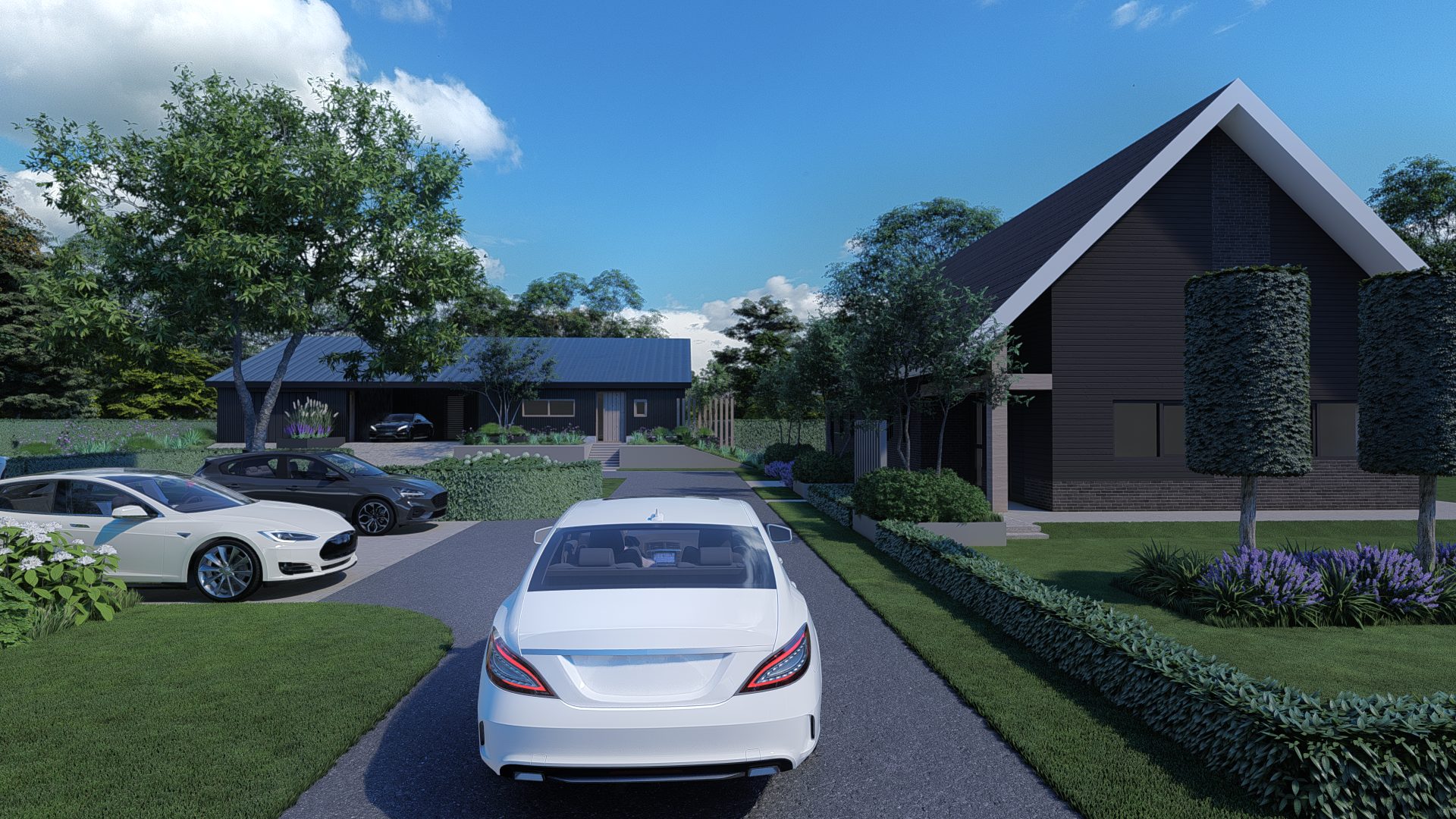 Strakke high-end voortuin met landelijke sfeer in Wehl, Wehl