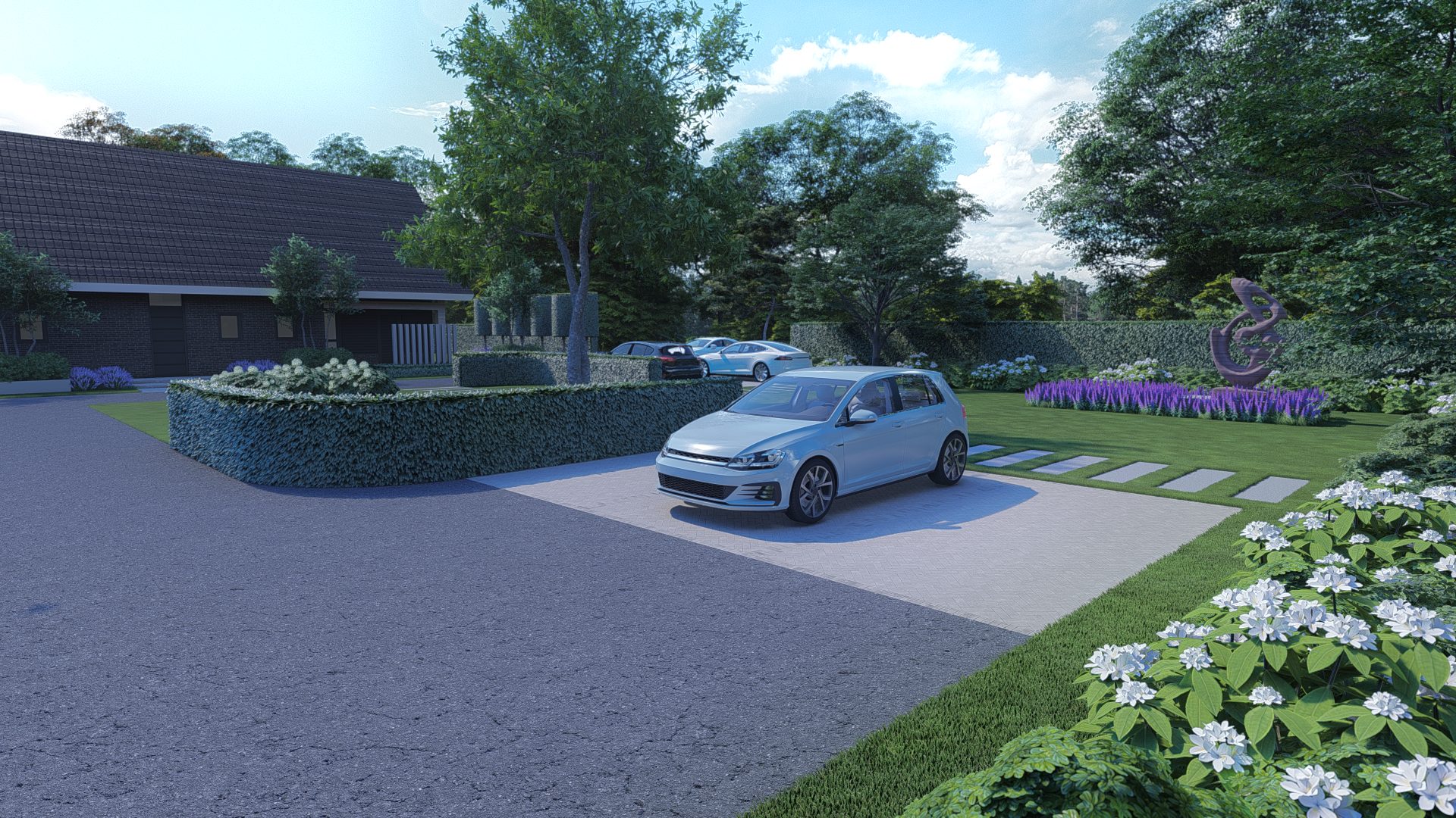 Strakke high-end voortuin met landelijke sfeer in Wehl, Wehl (6)