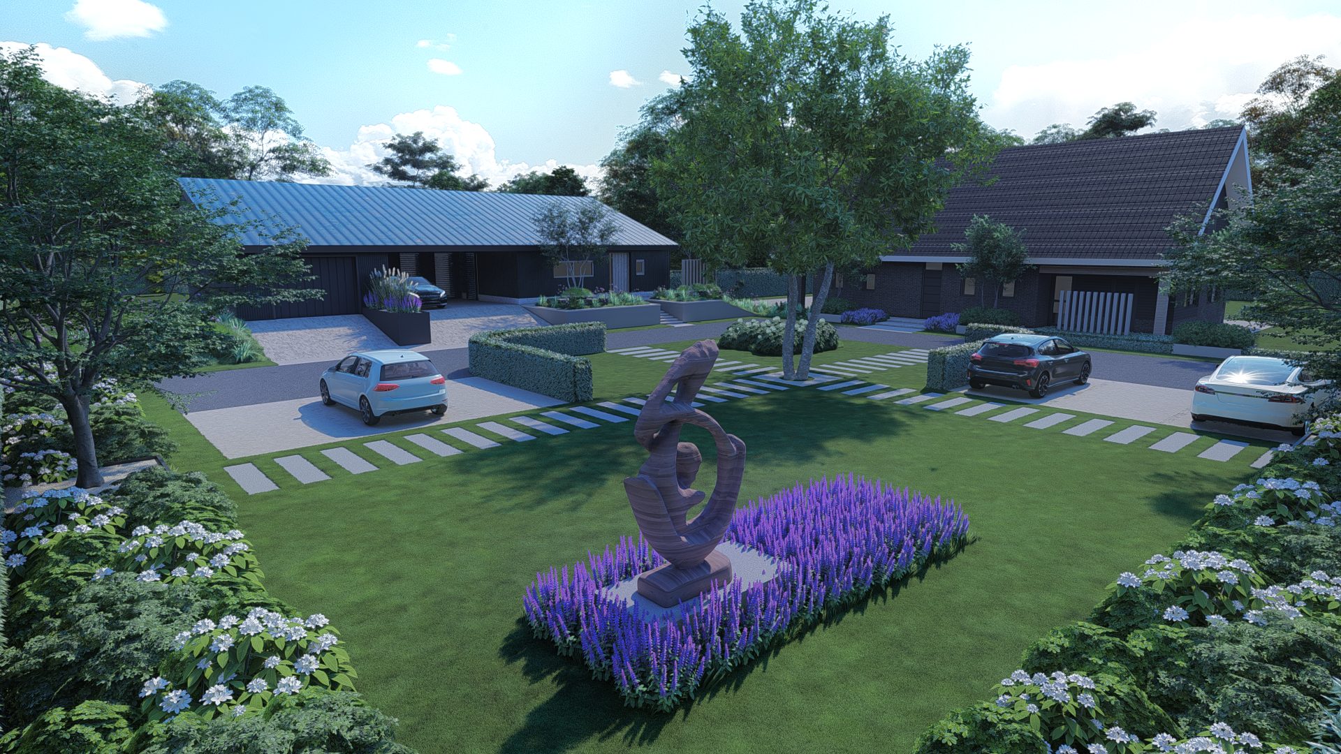 Strakke high-end voortuin met landelijke sfeer in Wehl, Wehl (7)